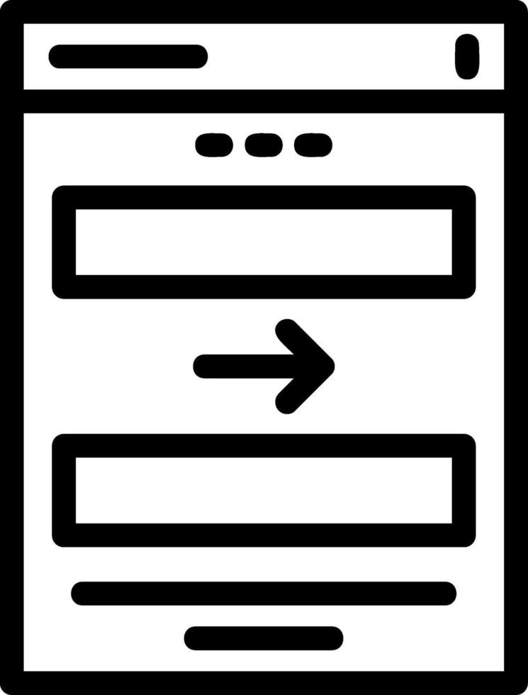 Arrow Line Icon vector