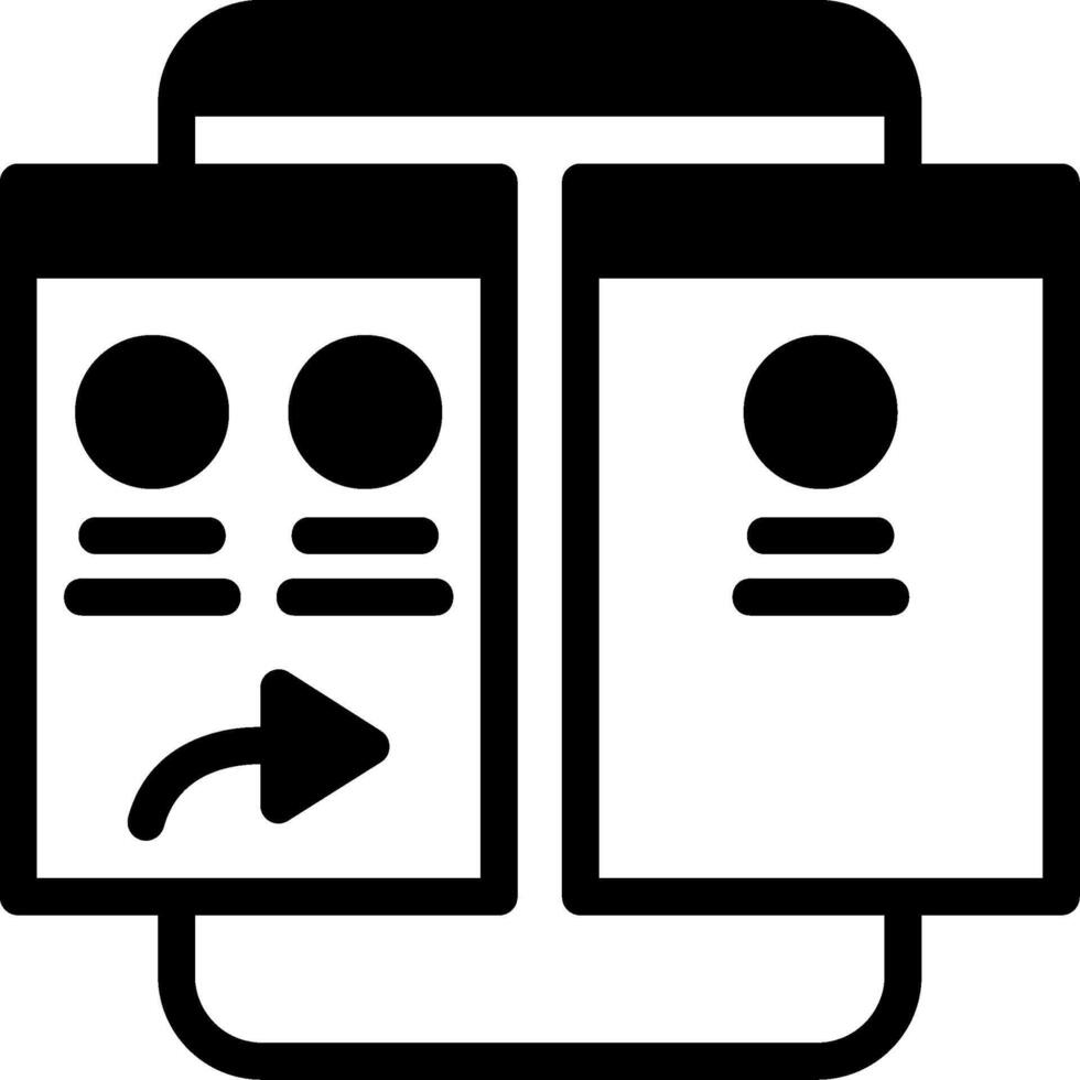 Forward Glyph Icon vector