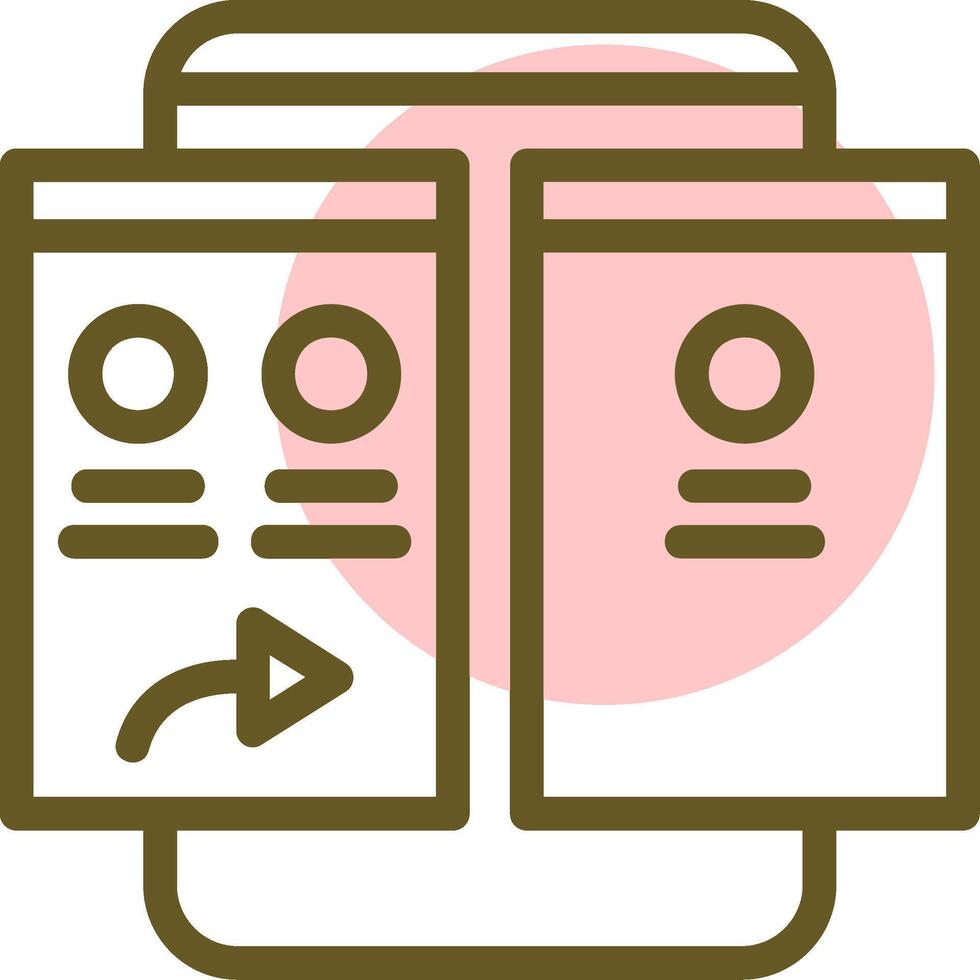 Forward Linear Circle Icon vector