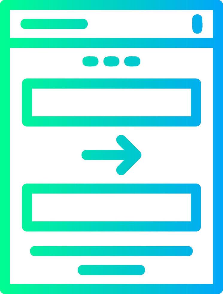 Arrow Linear Gradient Icon vector