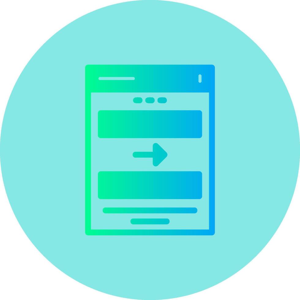 Arrow Gradient Circle Icon vector