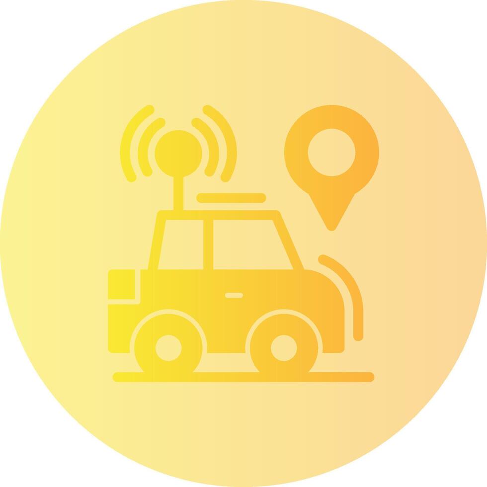 Car locator Gradient Circle Icon vector