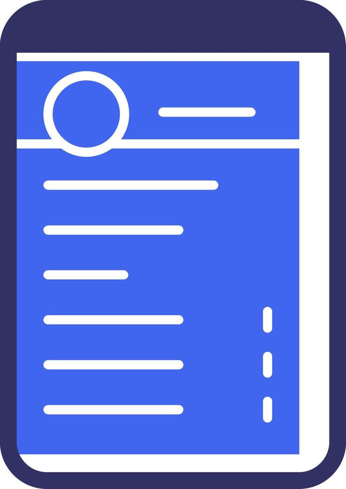 Menu Solid Two Color Icon vector