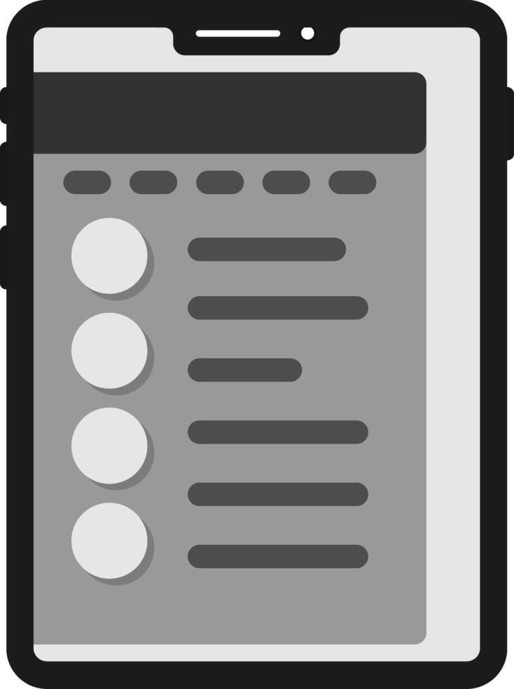 Hamburger menu Flat Icon vector