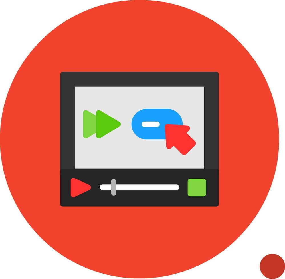 Skip forward Flat Shadow Icon vector