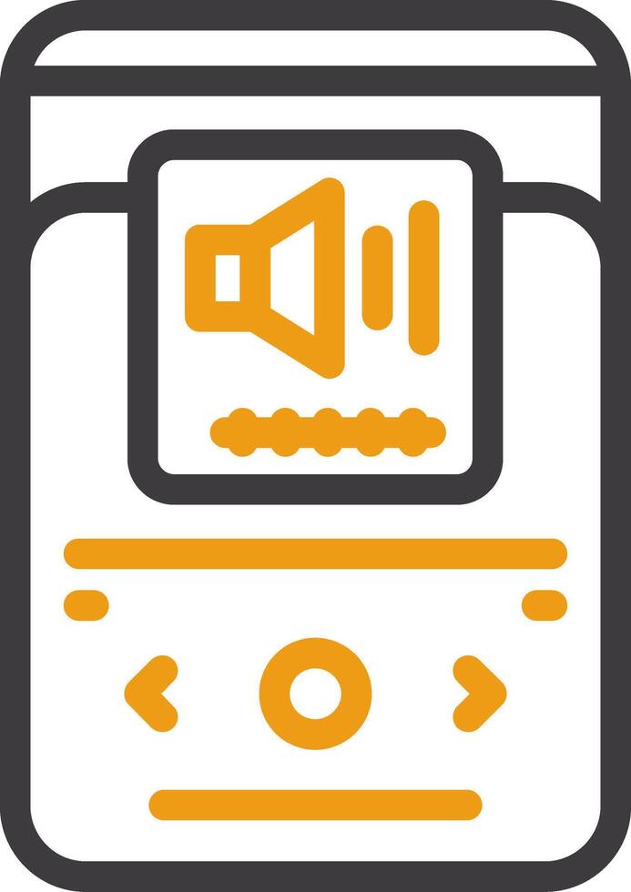 Volume Line Two Color Icon vector