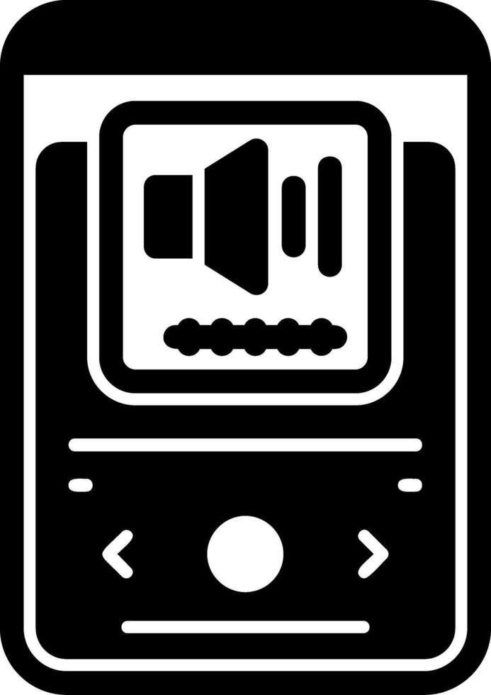 Volume Glyph Icon vector