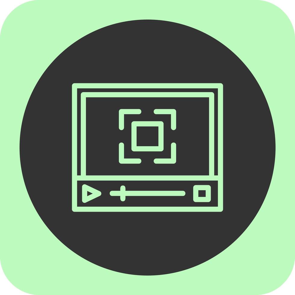 Full screen Linear Round Icon vector
