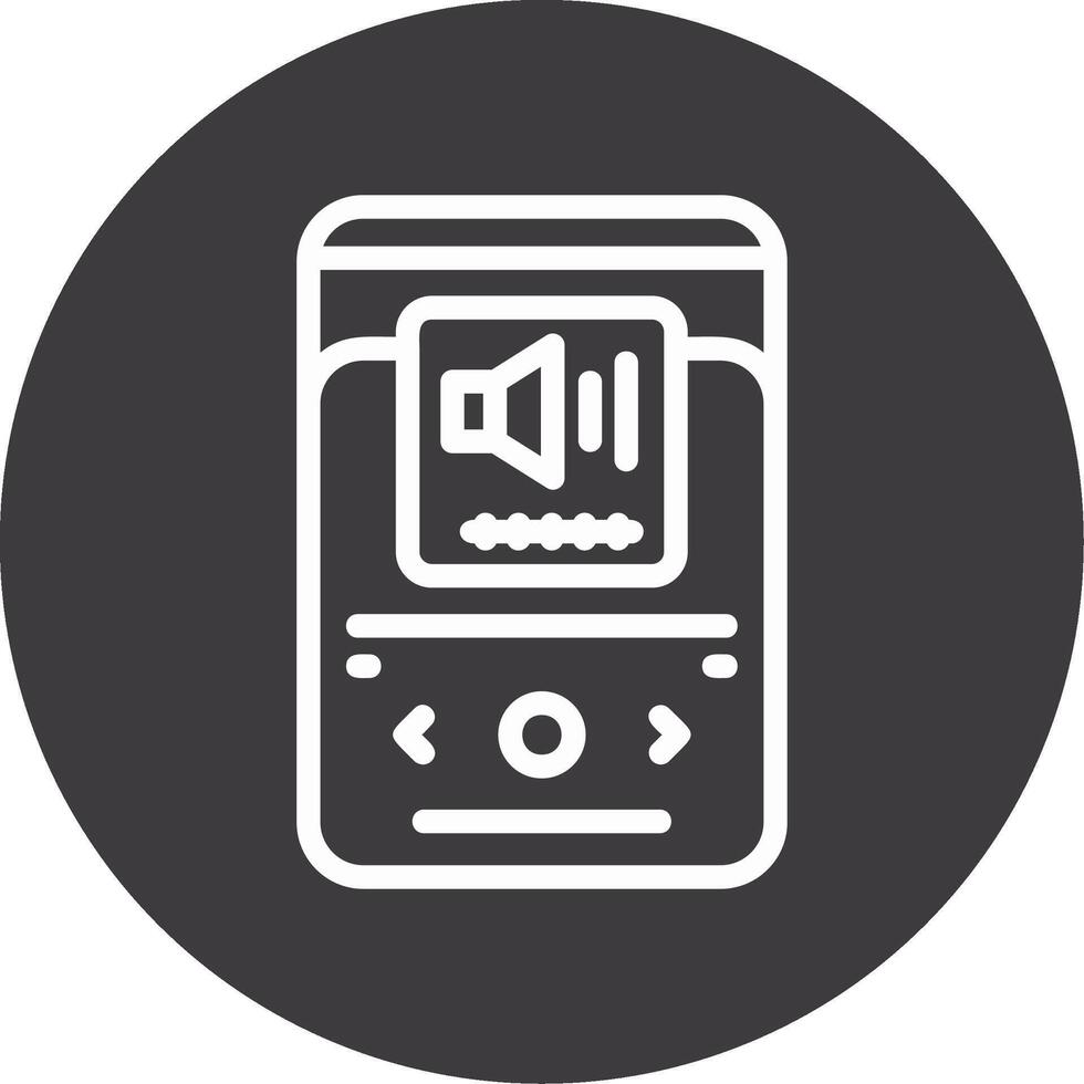 Volume Outline Circle Icon vector