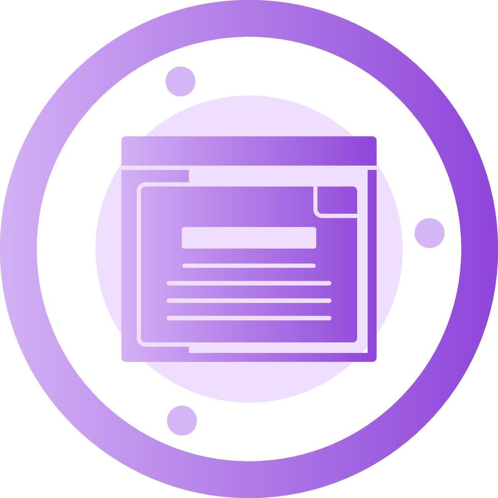 Info Glyph Gradient Icon vector