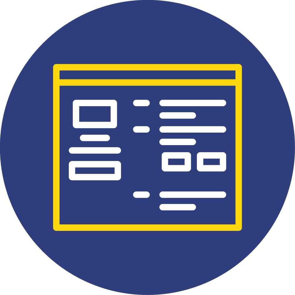 Help Dual Line Circle Icon vector