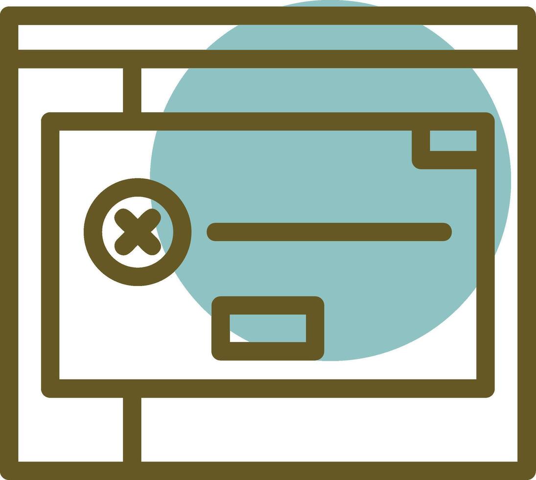 Error Linear Circle Icon vector