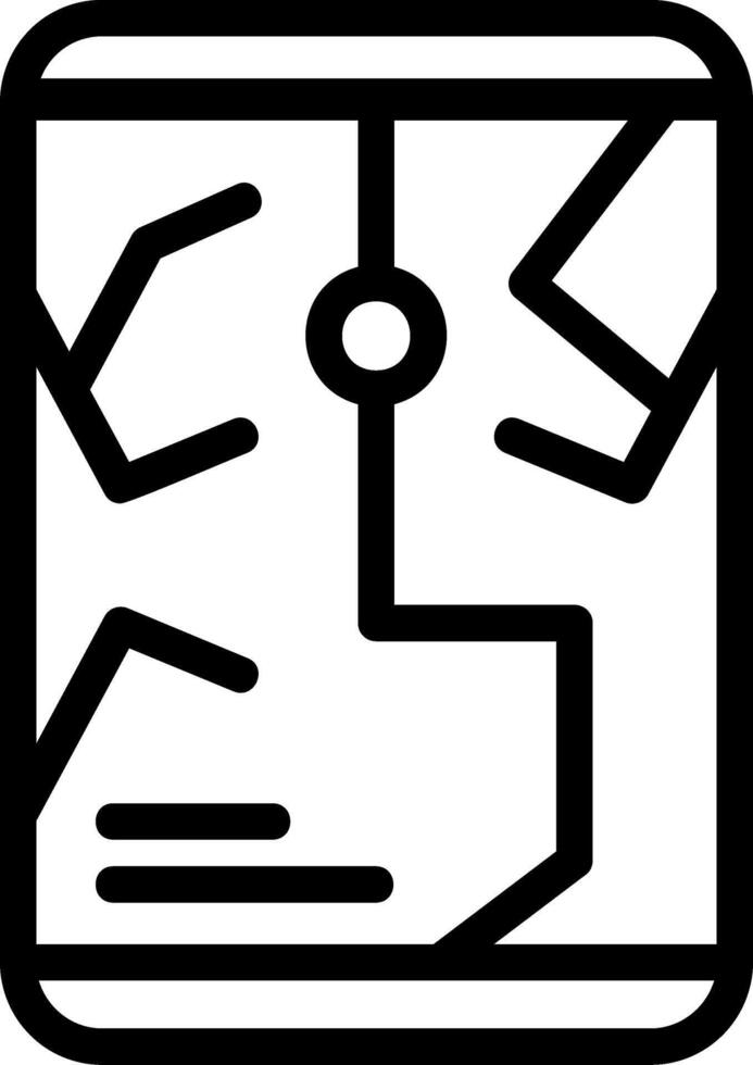 GPS Line Icon vector