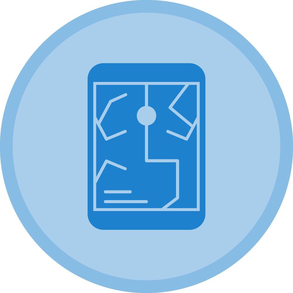 GPS Multicolor Circle Icon vector