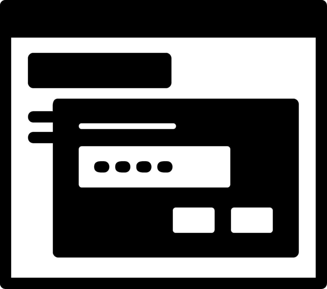 Pin Glyph Icon vector