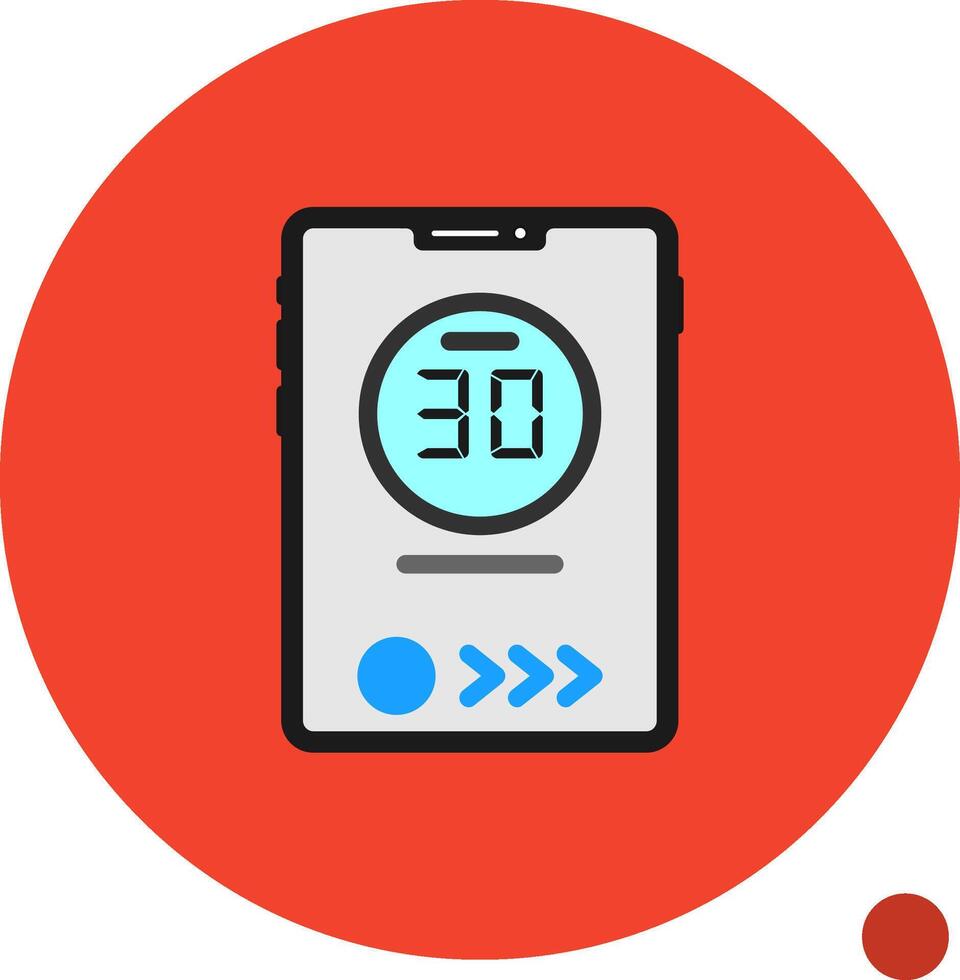 Battery Flat Shadow Icon vector