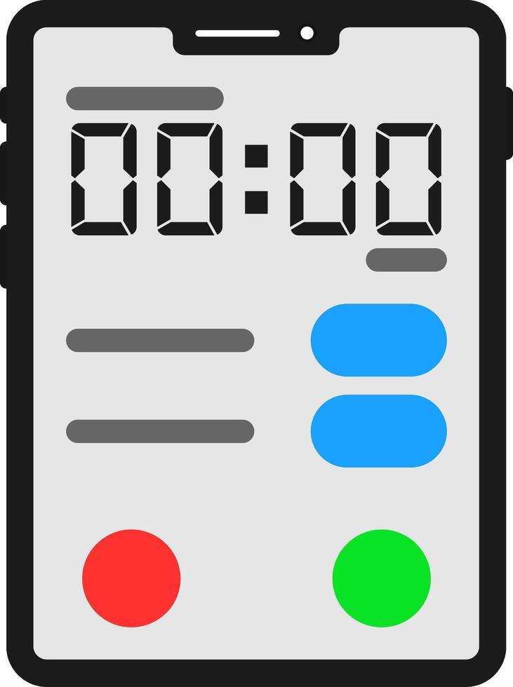 Clock Flat Icon vector