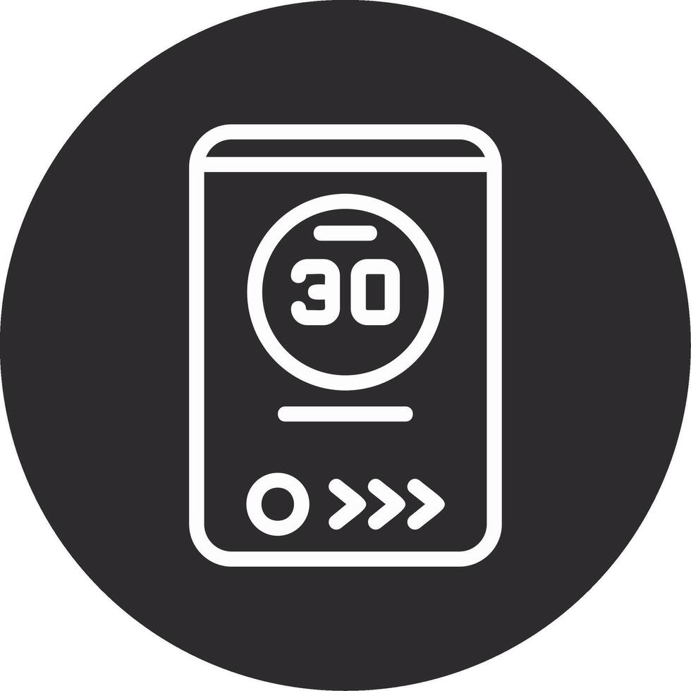 Battery Inverted Icon vector