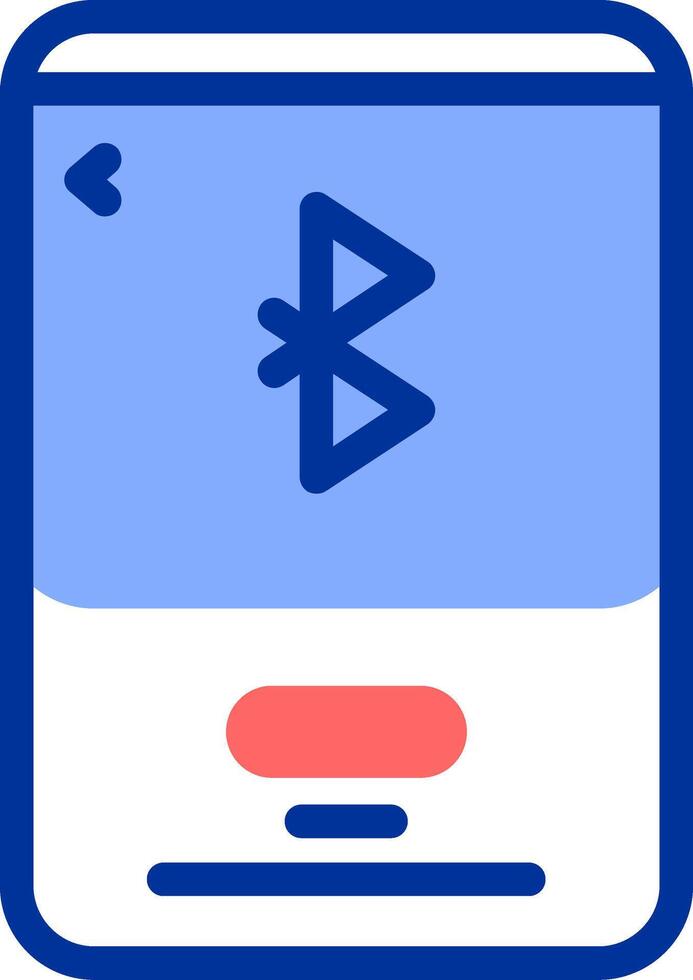 Bluetooth Color Filled Icon vector