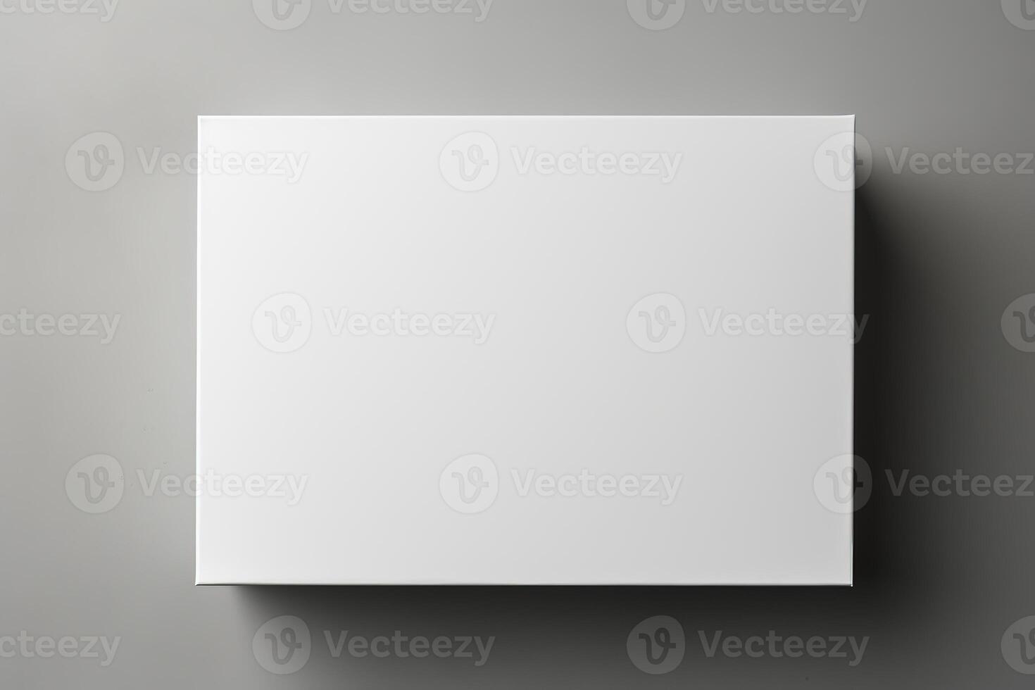 AI generated white box for mockup and branding design photo