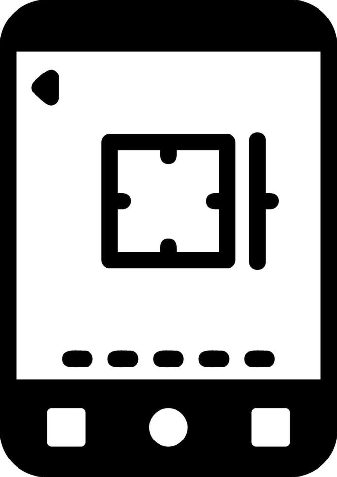 Image Glyph Icon vector