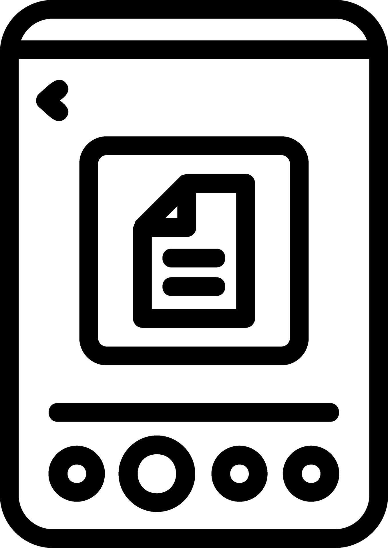 Document Line Icon 39528641 Vector Art at Vecteezy