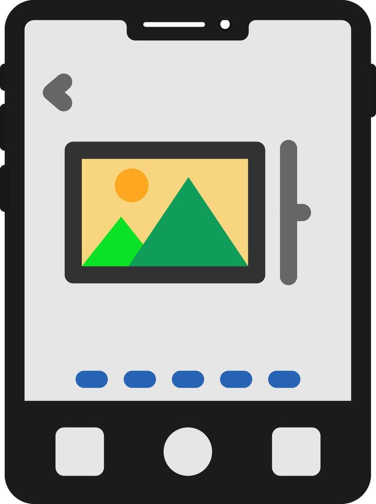 Image Flat Icon vector