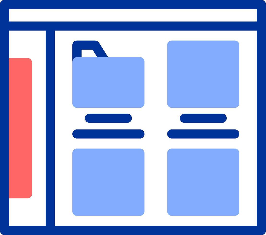 Folder Color Filled Icon vector