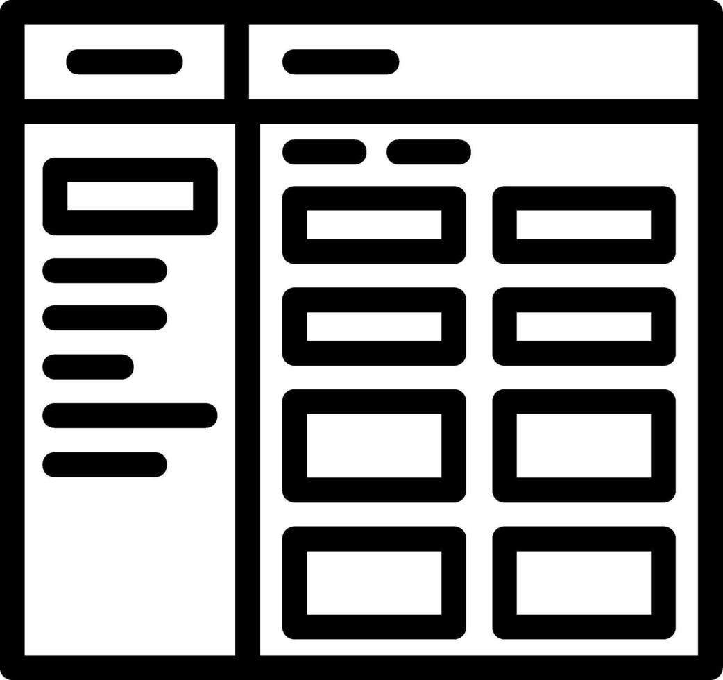 Archive Line Icon vector