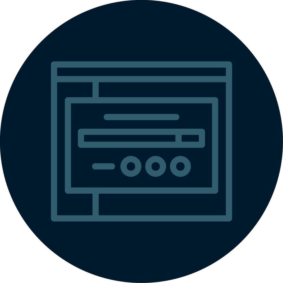 enlace línea multi color icono vector