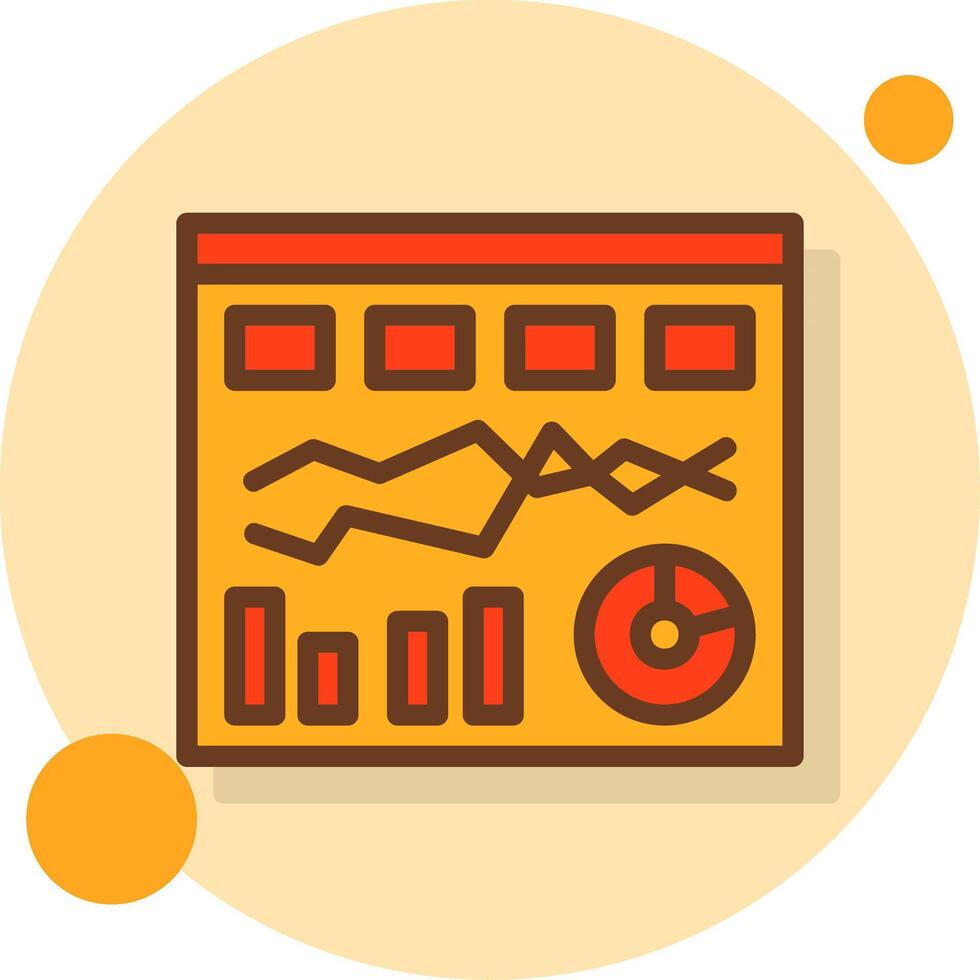 Chain Filled Shadow Circle Icon vector