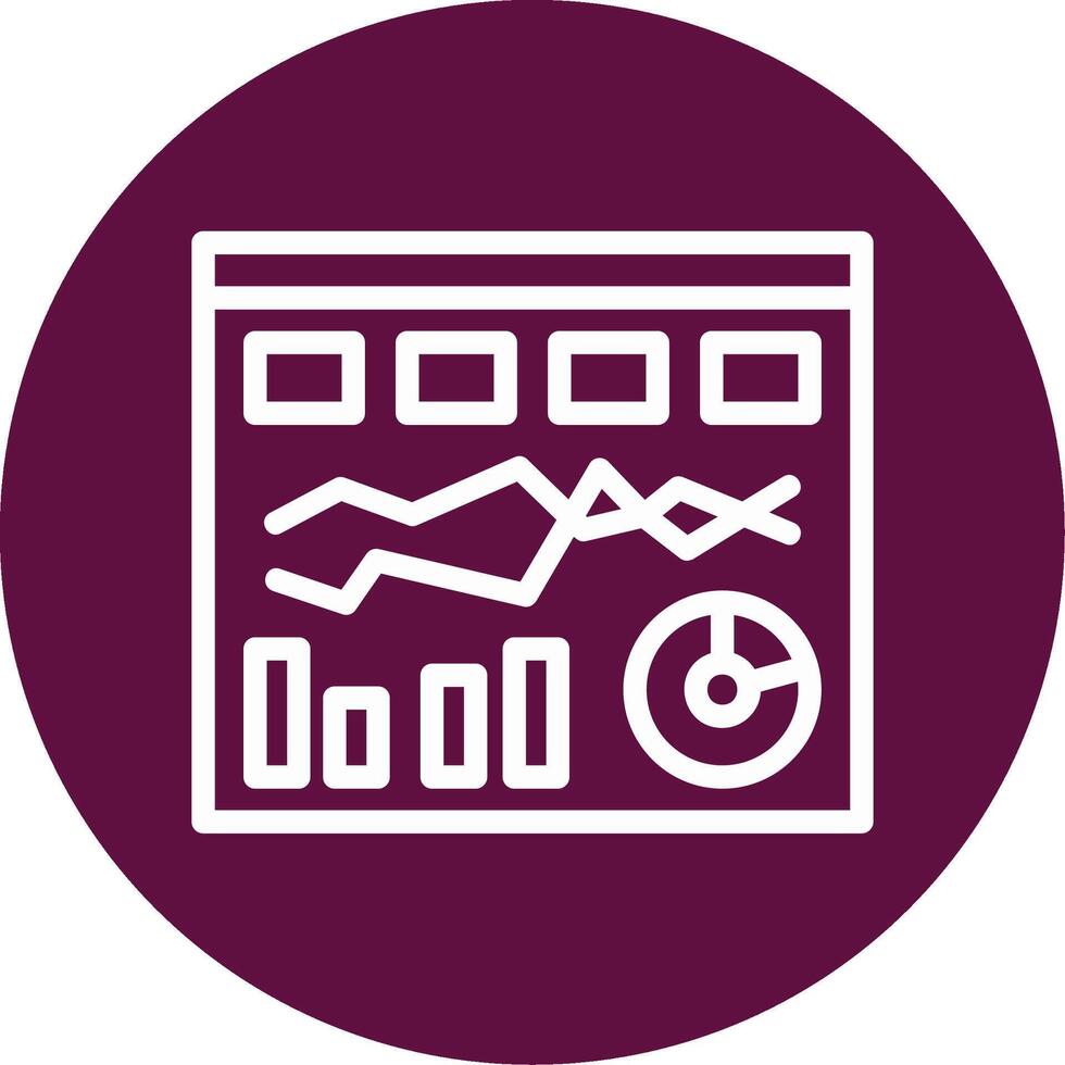Chain Outline Circle Icon vector