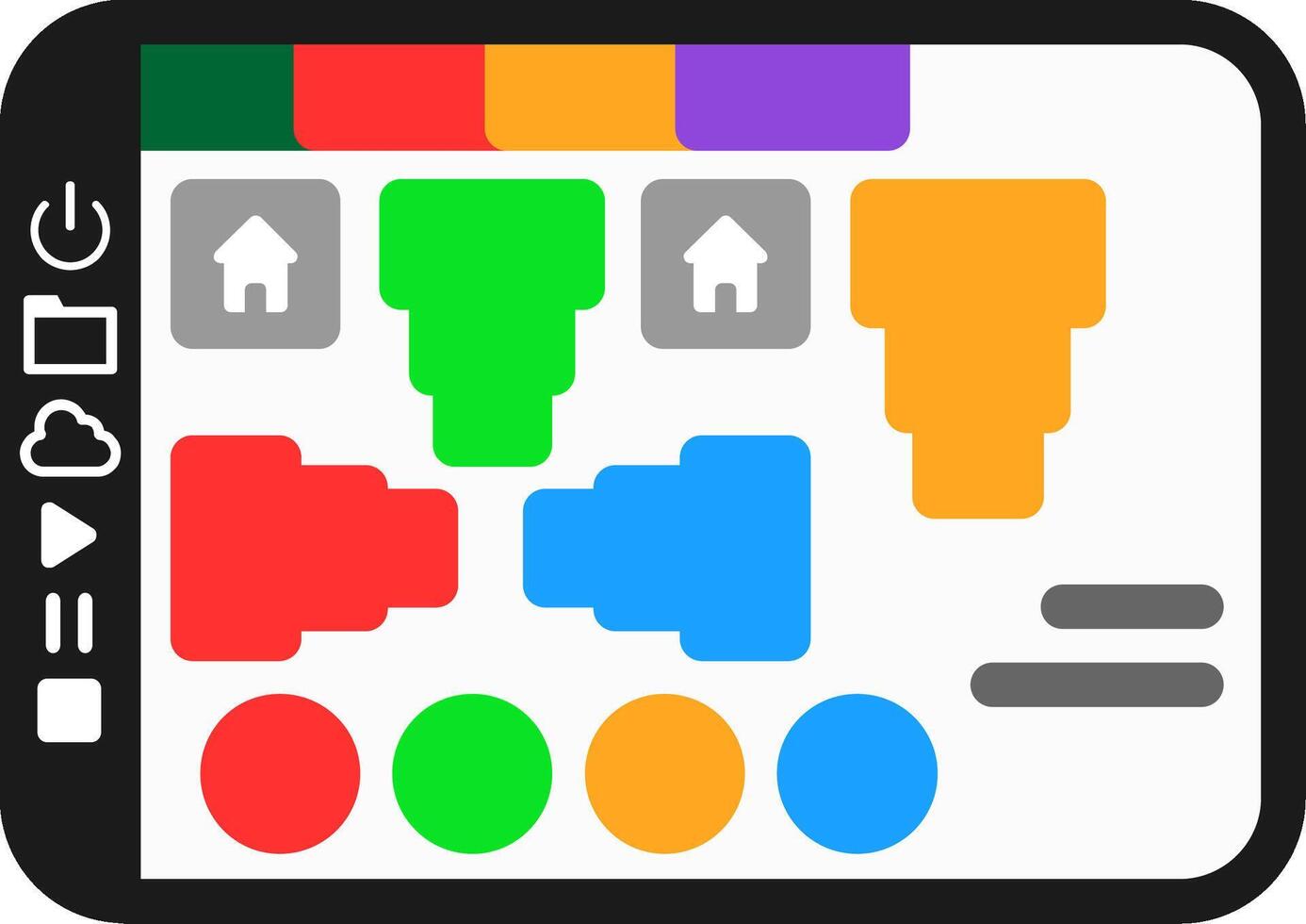 Printer Flat Icon vector
