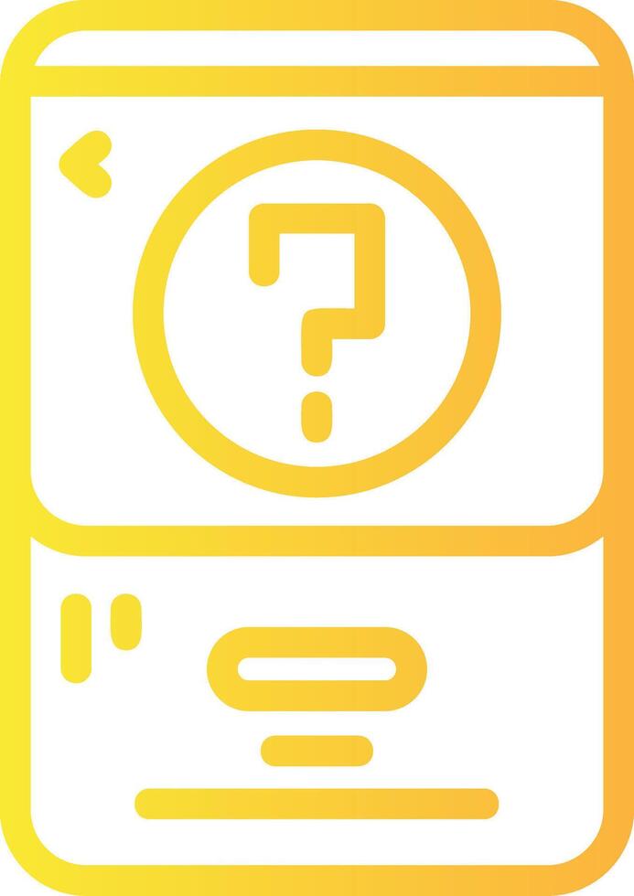 Question mark Linear Gradient Icon vector