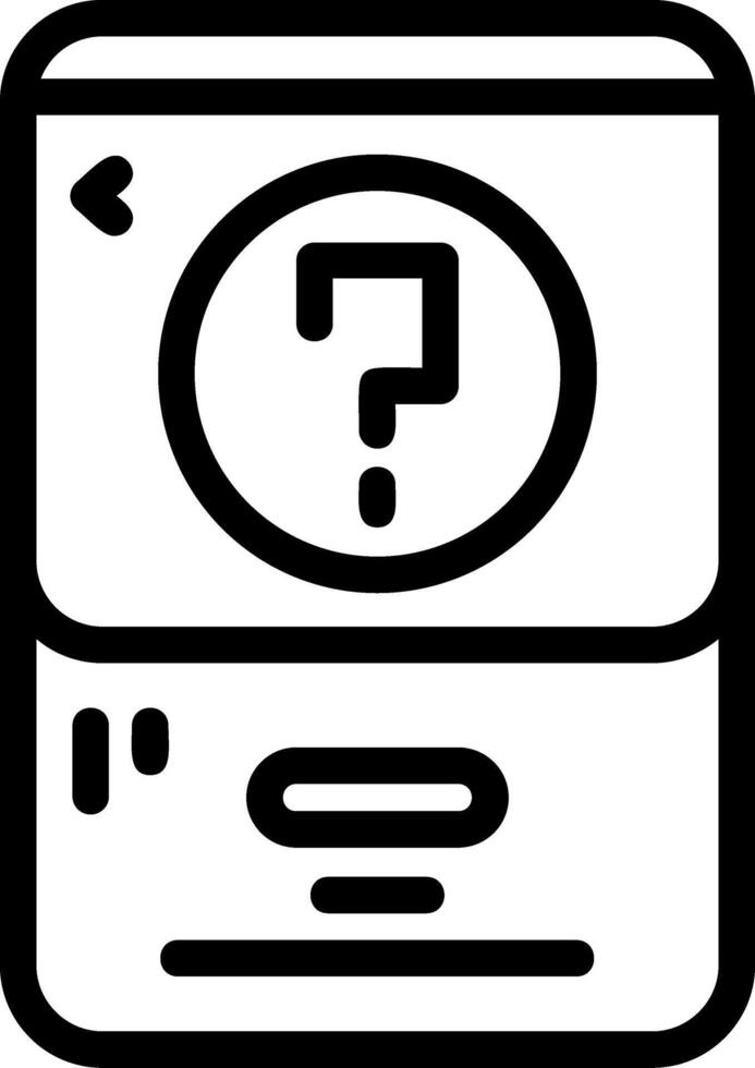 Question mark Line Icon vector