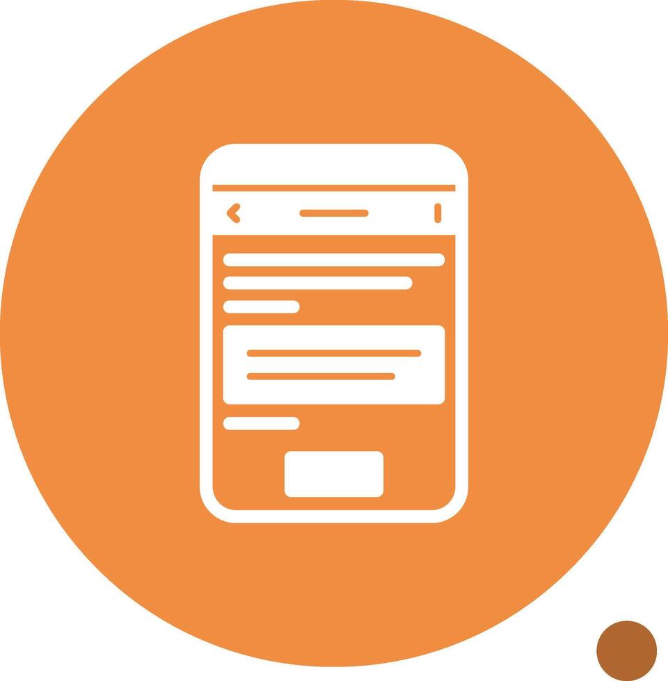 Question Glyph Shadow Icon vector