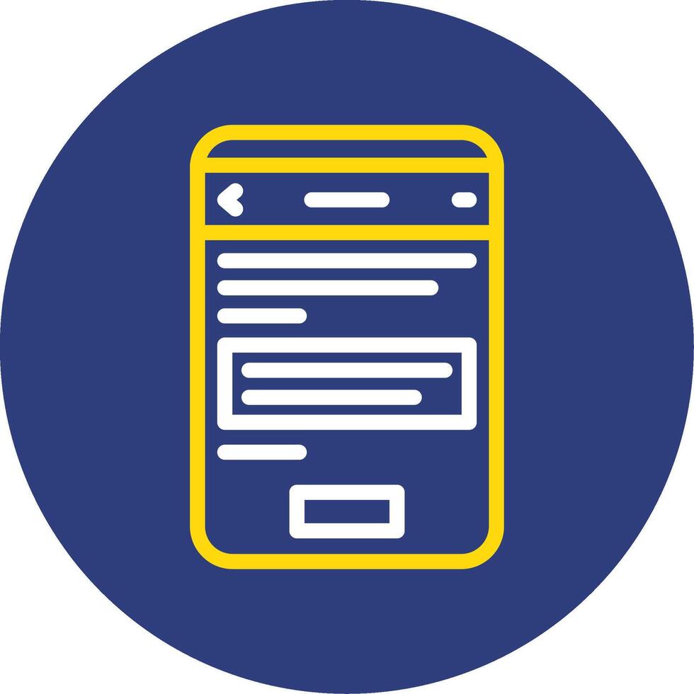 Question Dual Line Circle Icon vector