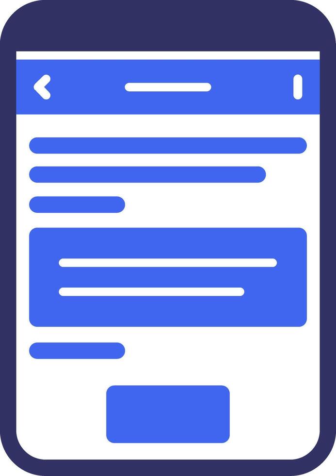 Question Solid Two Color Icon vector