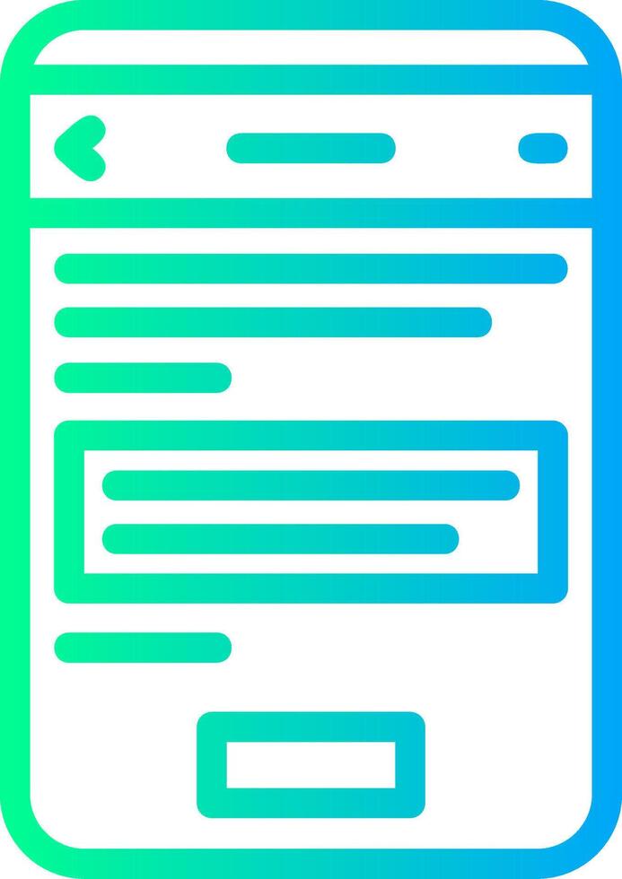 Question Linear Gradient Icon vector