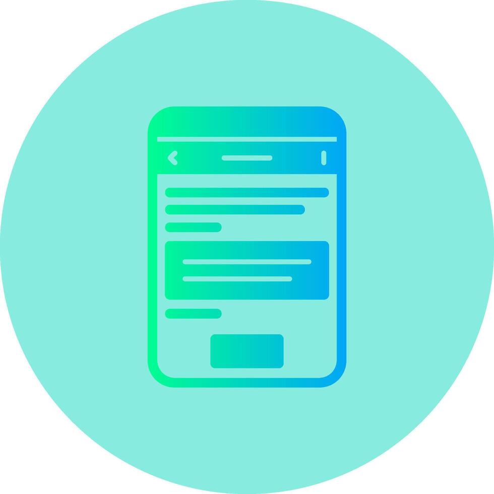 Question Gradient Circle Icon vector
