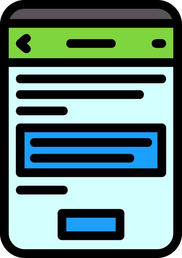 Question Line Filled Icon vector