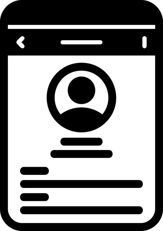 Information Glyph Icon vector