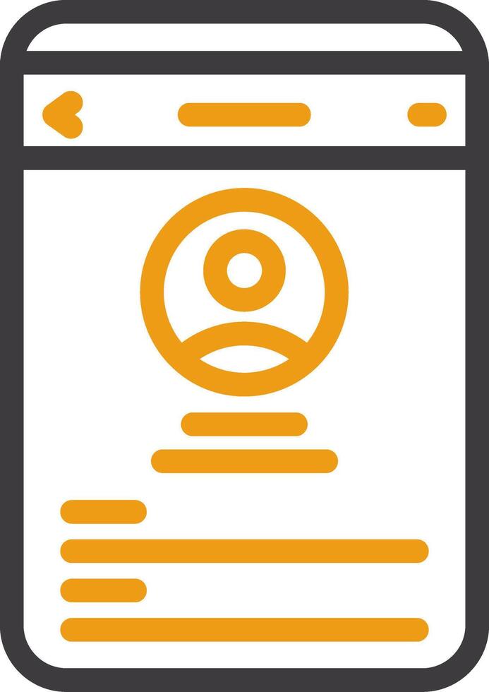 Information Line Two Color Icon vector