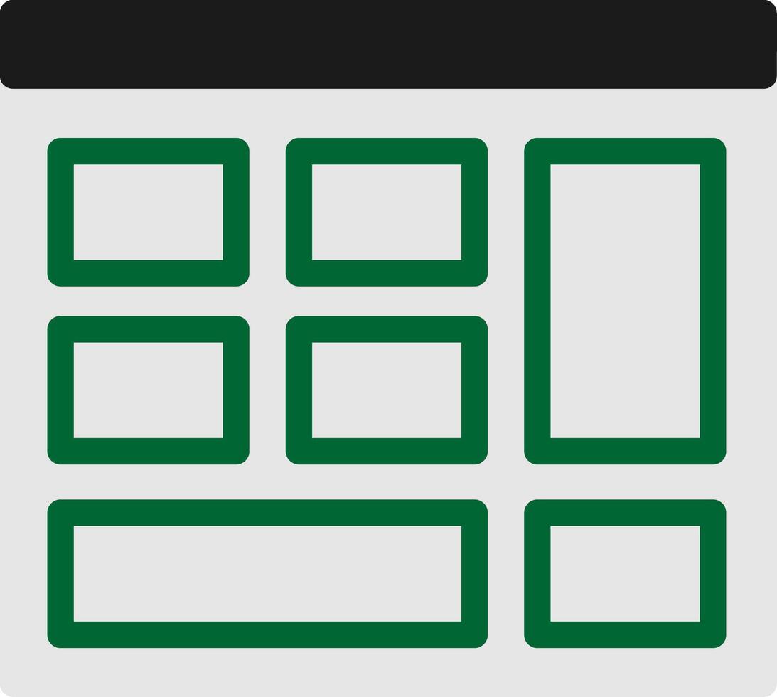 Grid Flat Icon vector