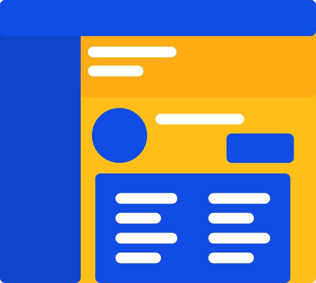 View Flat Two Color Icon vector