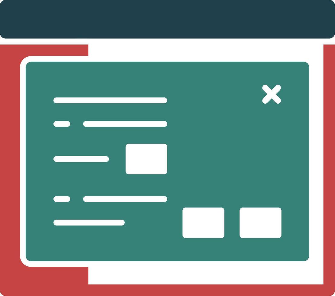 Sort Glyph Two Color Icon vector