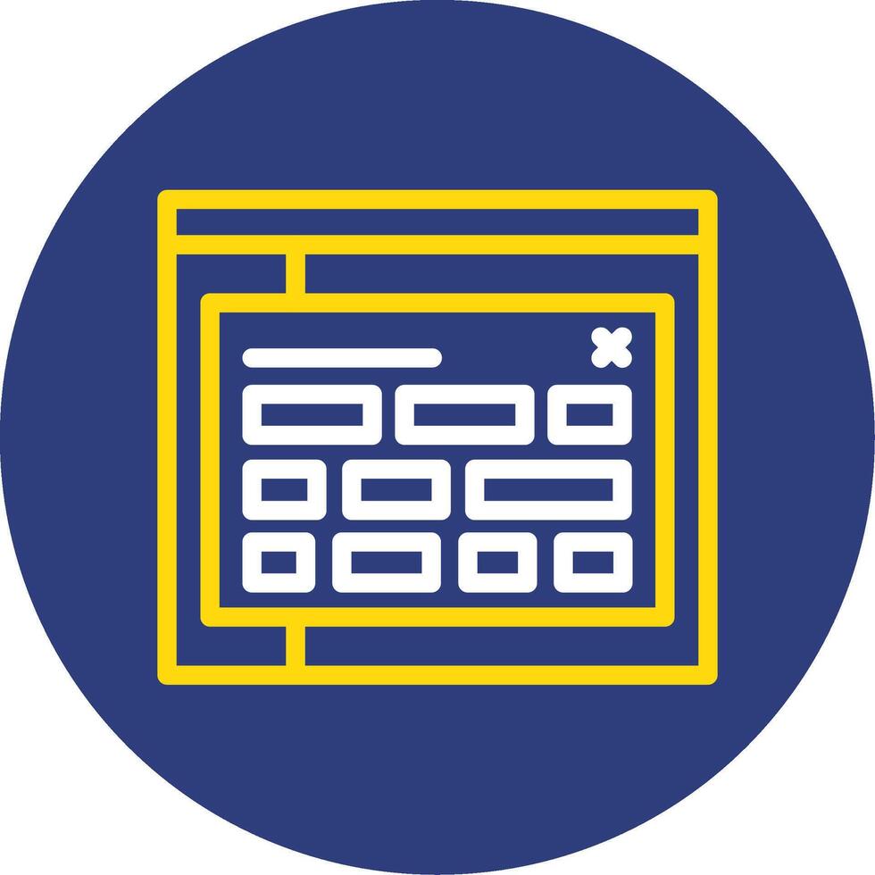 Tag Dual Line Circle Icon vector