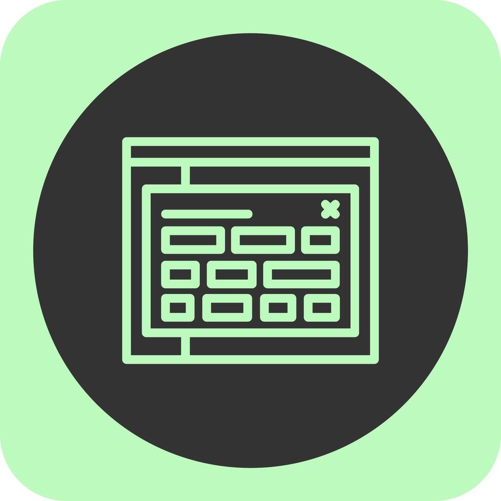 Tag Linear Round Icon vector