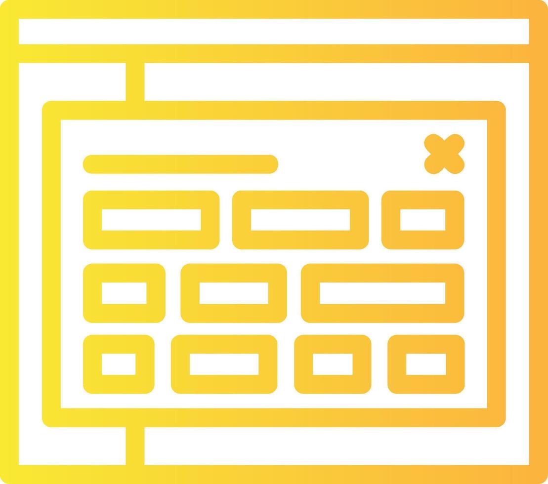 Tag Linear Gradient Icon vector