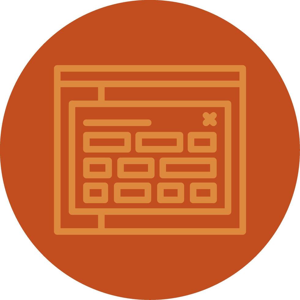 Tag Line Multi color Icon vector